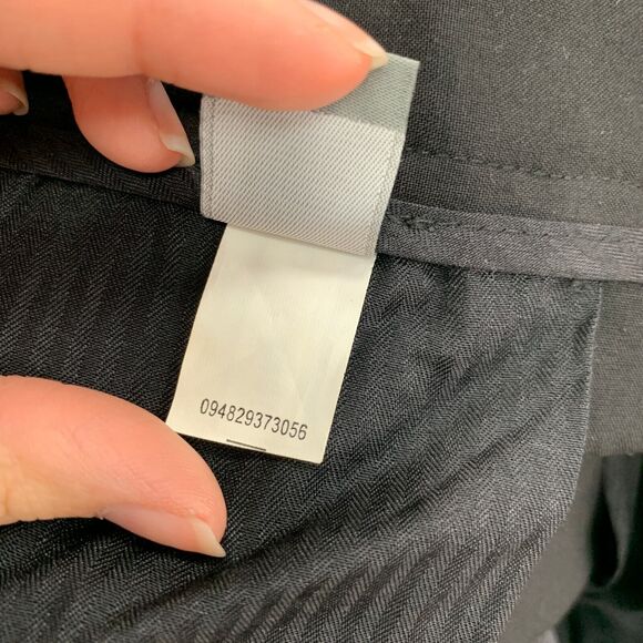 Apt. 9 Dress Pant Mens 36 Black Flat Front High Rise Rayon Blend Stretch Travel - Picture 13 of 16